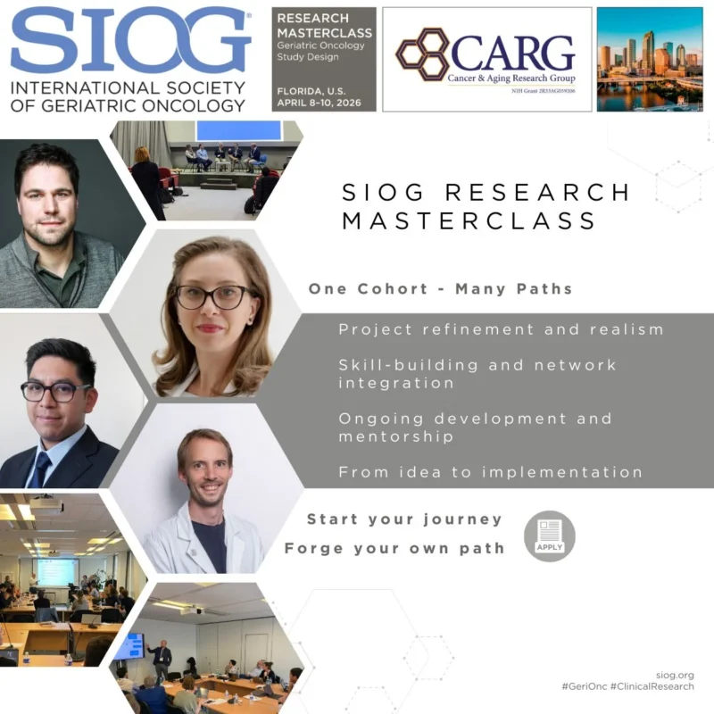 Masterclass on Design in Geriatric Oncology - SIOG