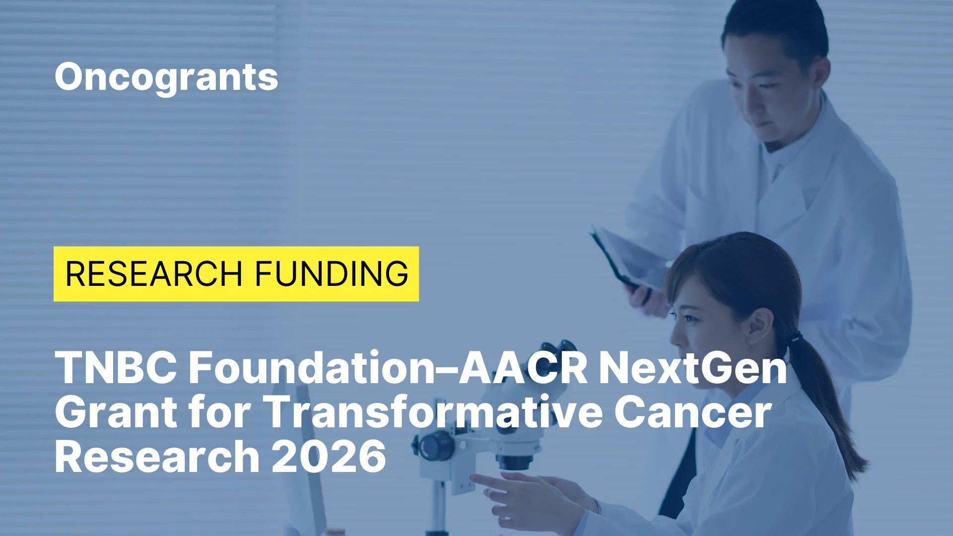 TNBC Foundation–AACR NextGen Grant for Transformative Cancer Research 2026