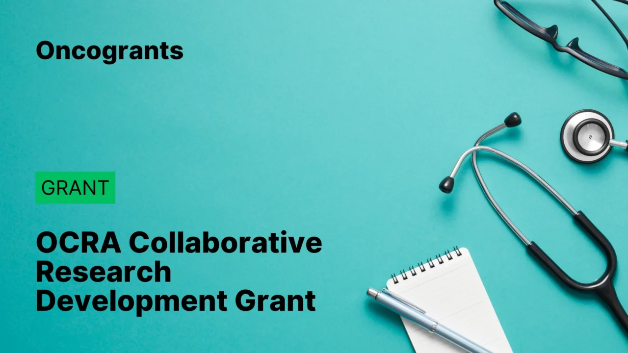OCRA 2027 Collaborative Research Development Grant (CRDG)