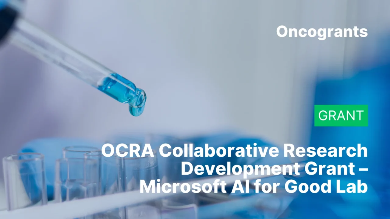 OCRA Collaborative Research Development Grant – Microsoft AI for Good Lab (2027)