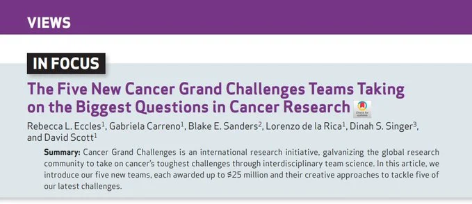 Elizabeth McKenna: New Cancer Grand Challenges Teams Announced