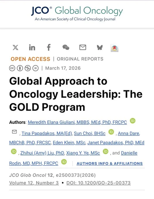 Sakditad Saowapa: GOLD Program for Global Oncology Leadership Training