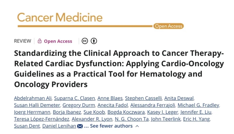 Guidelines to Mitigate Cancer Therapy-Related Cardiac Dysfunction - ICOS