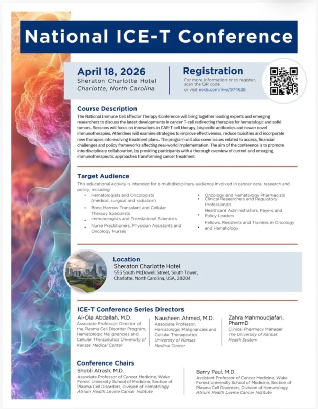 Prerna Mewawalla: Looking Forward to Speak at the National Immune Cell Effector Therapy Conference 2 Prerna Mewawalla: Looking Forward to Speak at the National Immune Cell Effector Therapy Conference