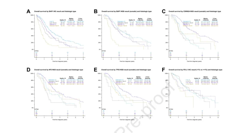 Molecular Alterations in Pleural Mesothelioma: New IASLC Data Reveal Prognostic Impact on Survival 4 Pleural Mesothelioma
