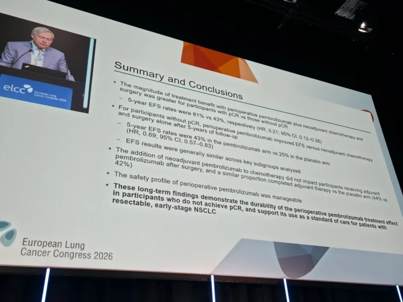 KEYNOTE-671: Perioperative Pembrolizumab Improves Outcomes Even Without pCR in Early-Stage NSCLC