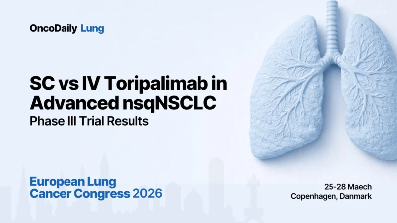 SC vs IV Toripalimab in Advanced nsqNSCLC: A Phase III Trial