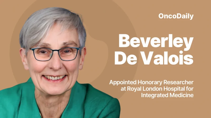 Beverley de Valois Appointed Honorary Researcher at Royal London Hospital for Integrated Medicine