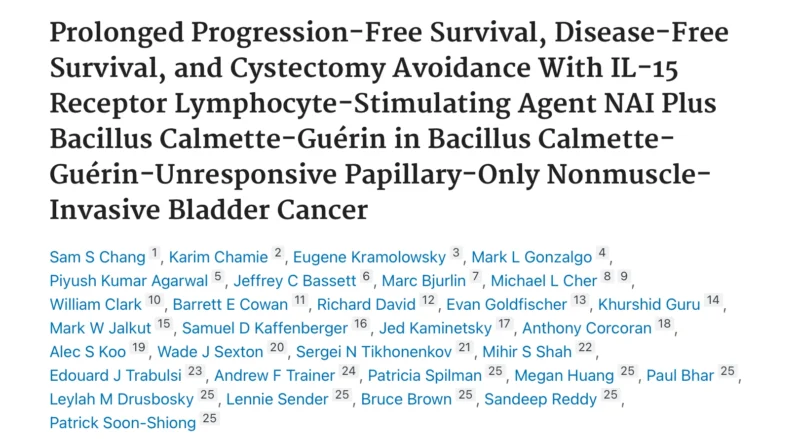 Patrick Soon-Shiong: NCCN Guidelines Reinforce Approach to Papillary NMIBC