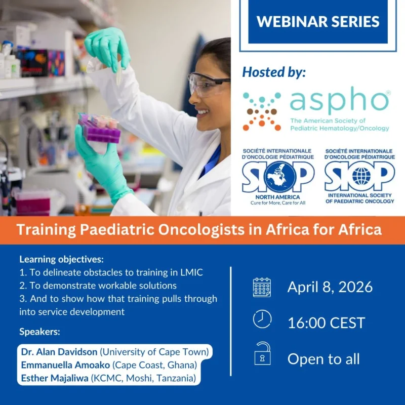 Emmanuella-Faith Amoako: Honored to be Speaking at SIOP's and ASPHO's Webinar on April 8th