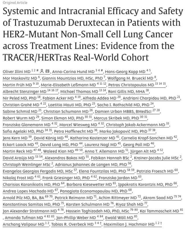 Giannis Mountzios: Efficacy and Safety of Trastuzumab Deruxtecan in Patients with HER2-Mutant NSCLC