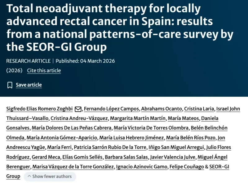 Sigfredo Romero: Total Neoadjuvant Therapy for Locally Advanced Rectal Cancer