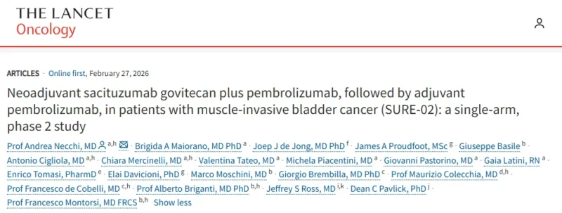 Andrea Necchi: Primary Clinical and Biomarker Results of SURE02