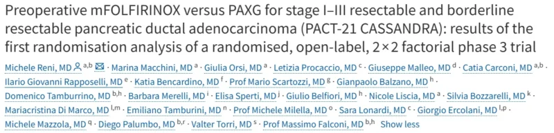 Parag Roy: The CASSANDRA Trial - Treatment Outcomes in Pancreatic Ductal Adenocarcinoma