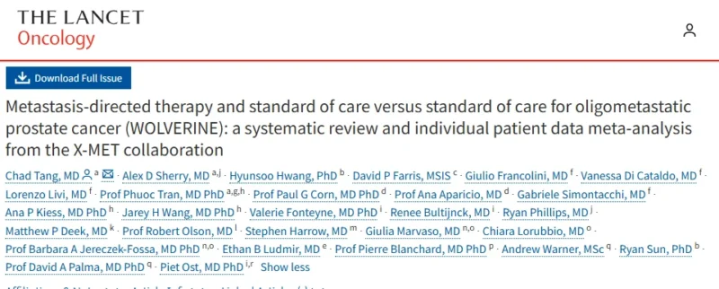 Diego A. Díaz García: WOLVERINE Study on MDT in Oligometastatic Prostate Cancer