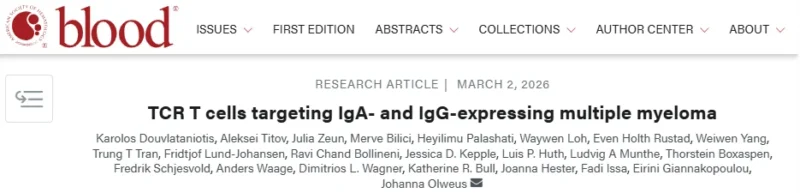 Myeloma Paper of the Day, March 3rd, Suggested by Robert Orlowski