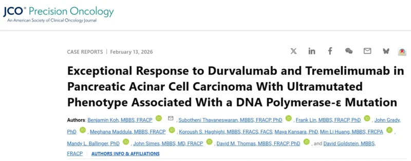 Maya Kansara: Exceptional Response to Durvalumab Plus Tremelimumabin Metastatic Pancreatic Cancer