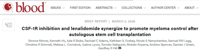 Myeloma Paper of the Day, March 4th, Suggested by Robert Orlowski