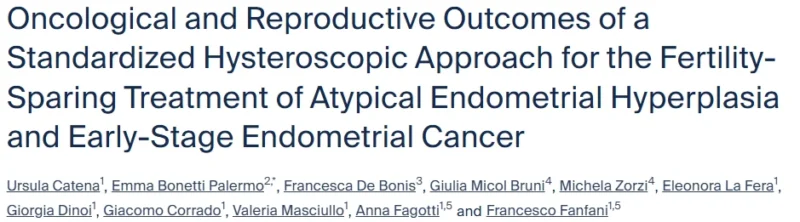 Ursula Catena Presents Study on Fertility-Preserving Treatment in Endometrial Disease 2 Ursula Catena
