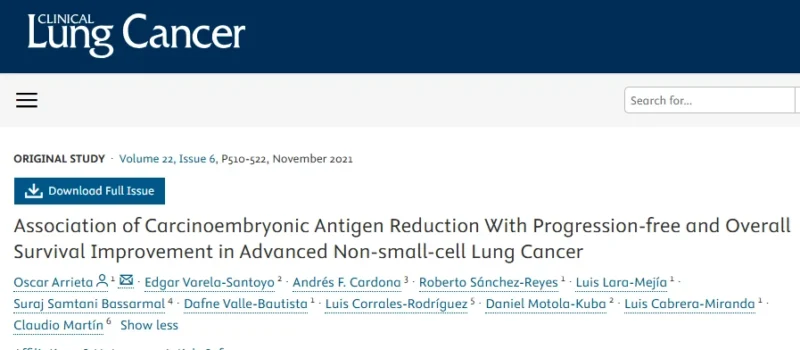 Miguel Gonzalez Velez: CEA as a Response Marker in Advanced NSCLC