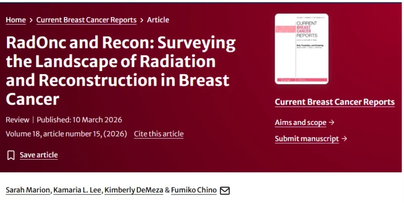 Fumiko Ladd Chino: Breast Reconstruction and Radiation Decision-Making