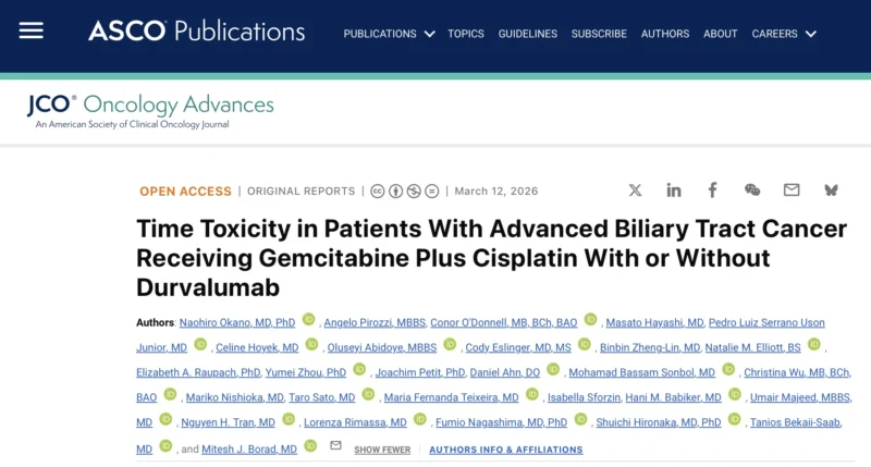Nieves Martinez Lago: Time Toxicity in First-Line BTC Treatment