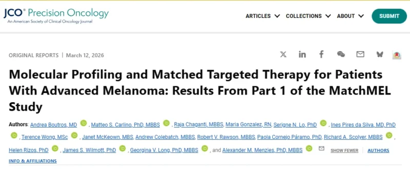 Andrea Boutros: Excited to Share Part 1 of the MatchMEL Study