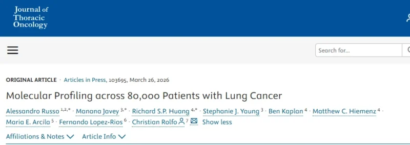 Alessandro Russo: More Than 80,000-Patient Analysis Supports Universal Molecular Testing in NSCLC