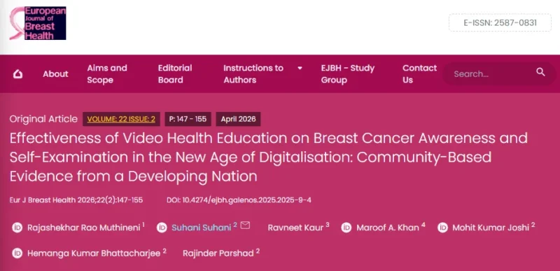Suhani։ Digital Interventions to Improve Breast Cancer Awareness in Delhi