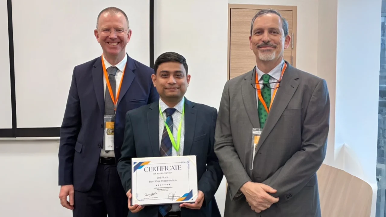 Shouptik Basu Awarded Third Prize for Best Oral Paper at SingHealth Peritoneal Oncology Conference