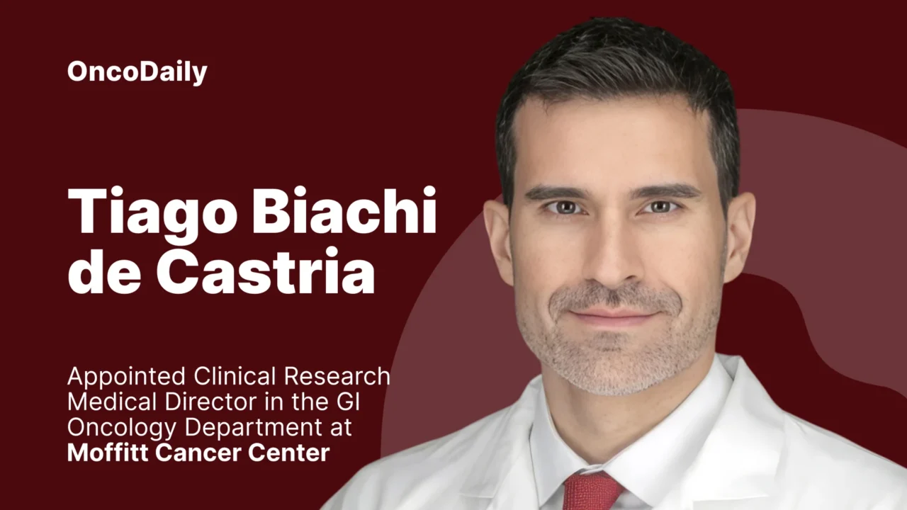 Tiago Biachi de Castria Appointed Clinical Research Medical Director in the GI Oncology Department at Moffitt Cancer Center