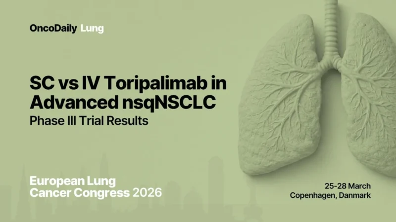 SC vs IV Toripalimab in Advanced nsqNSCLC: A Phase III Trial