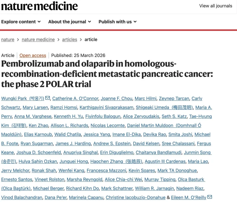 Wungki Park: New Publication About Pembrolizumab and Olaparib 2 Wungki Park