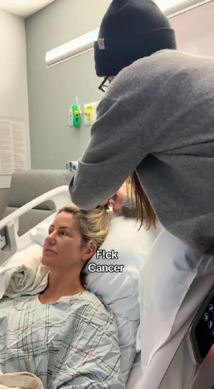 Alix Earle beside her mother, Alisa, in the hospital.
