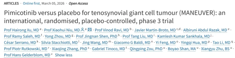 Ramy Saleh: MANEUVER Phase III Trial - Pimicotinib versus Placebo for Tenosynovial Giant Cell Tumour