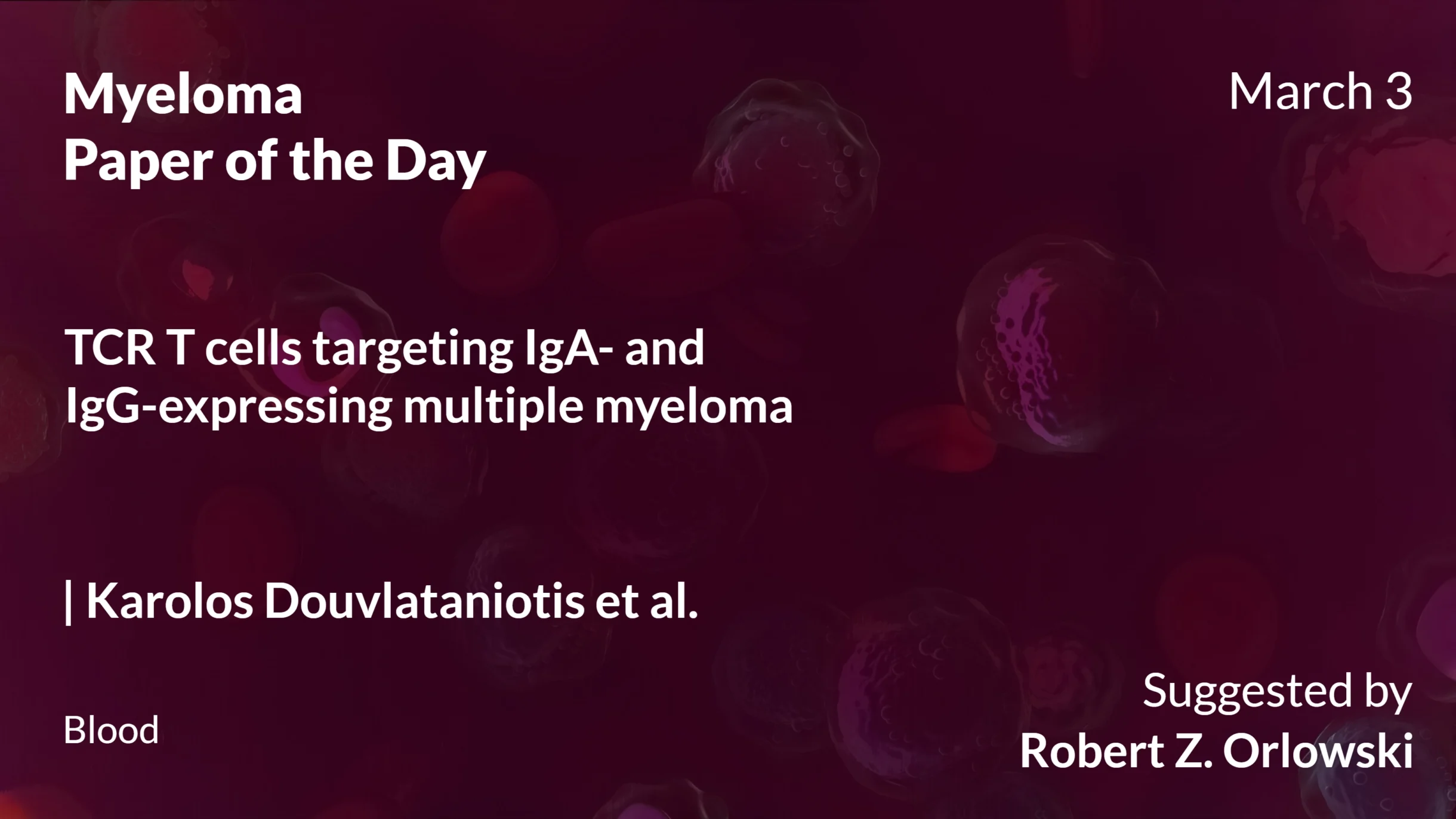 Myeloma Paper of the Day