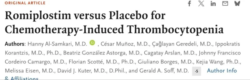 Ahmet Dirican: Romiplostim May Preserve Chemotherapy Continuity in Thrombocytopenia