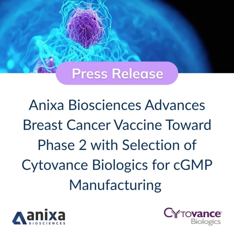 Cytovance BiologicsAnixa Biosciences