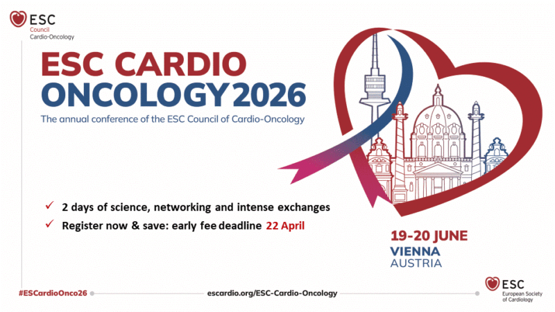 Aaron Sverdlov: Early Bird Registration Remains Open for ESC Cardio-Oncology 2026 2 ESC Council of Cardio-Oncology