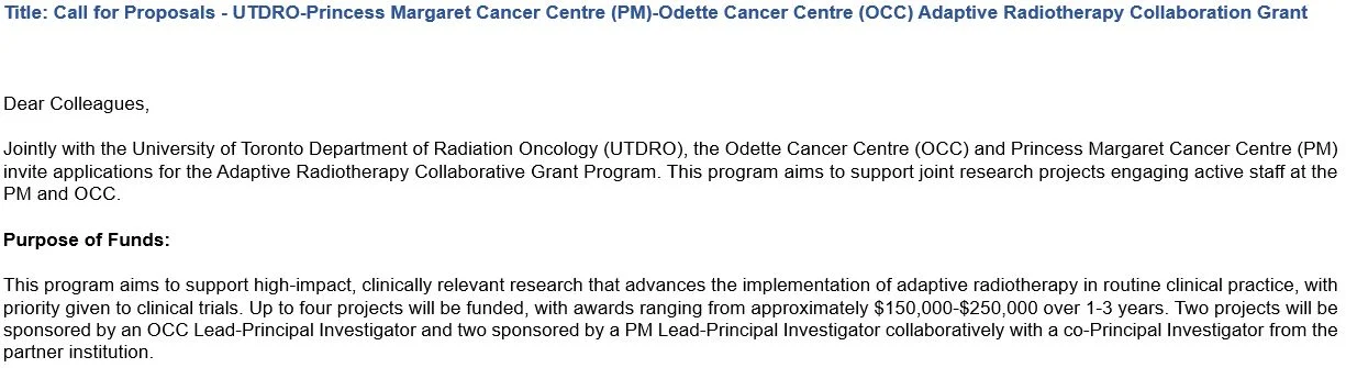 Arjun Sahgal: A New Collaboration to Drive Innovation in Adaptive Radiation Trials