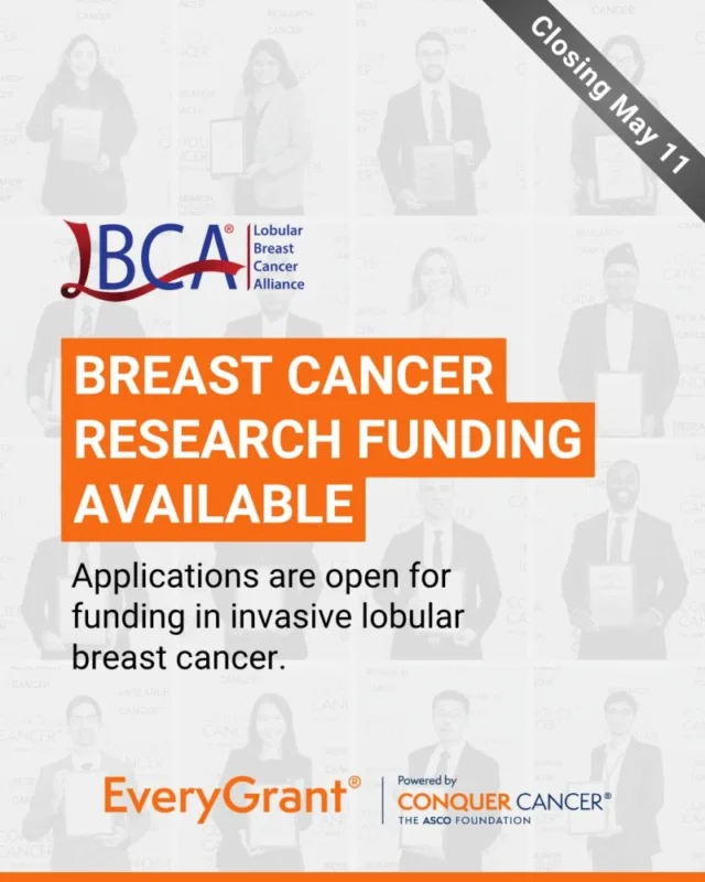 Applications Open for Shannon Klingman Lobular Breast Cancer Clinical Research Grants - Conquer Cancer, the ASCO Foundation