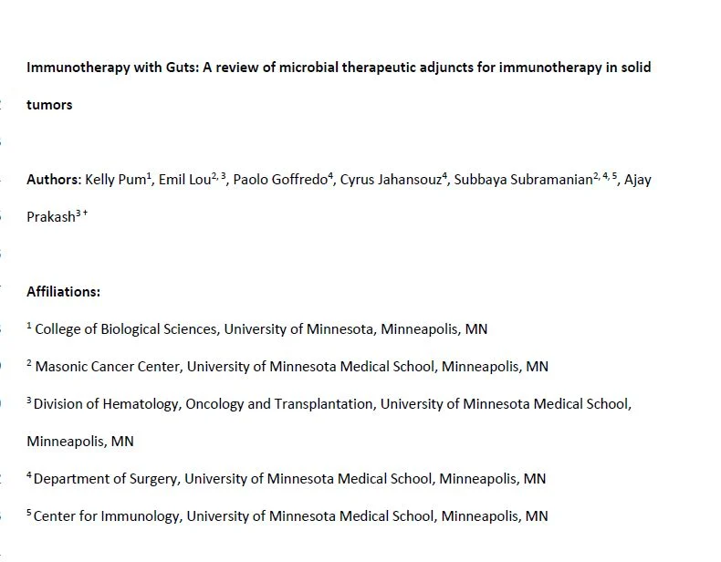 Emil Lou: Exploring Microbiome Science to Enhance Immunotherapy Effectiveness