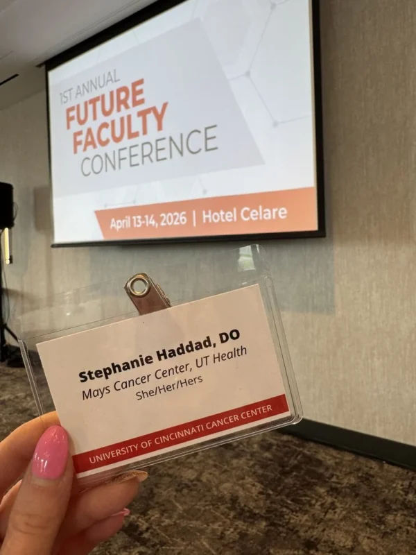 Stephanie Haddad: Opens University of Cincinnati Cancer Center's 1st Annual Future Faculty Conference 2 Stephanie Haddad: Opens University of Cincinnati Cancer Center's 1st Annual Future Faculty Conference