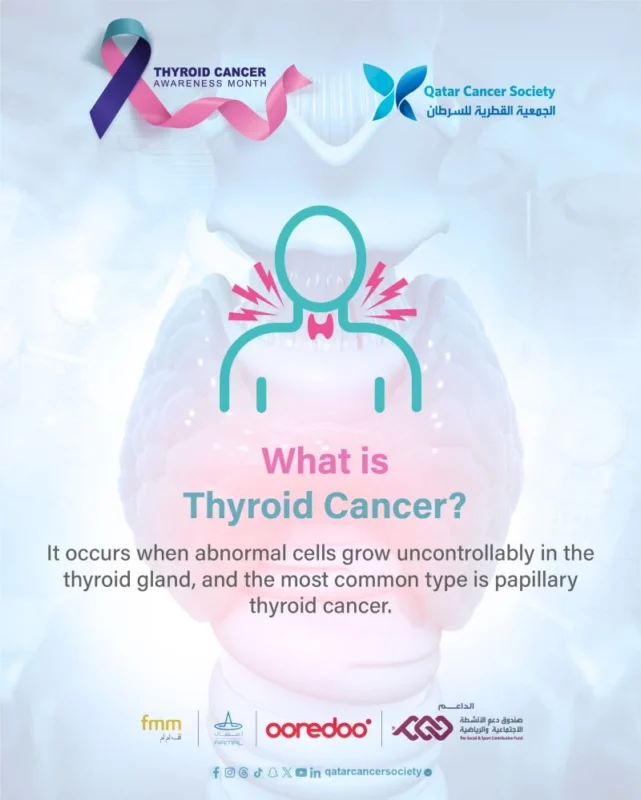 Thyroid Cancer Awareness: Early Detection Saves Lives - Qatar Cancer Society 2 Qatar Cancer Society