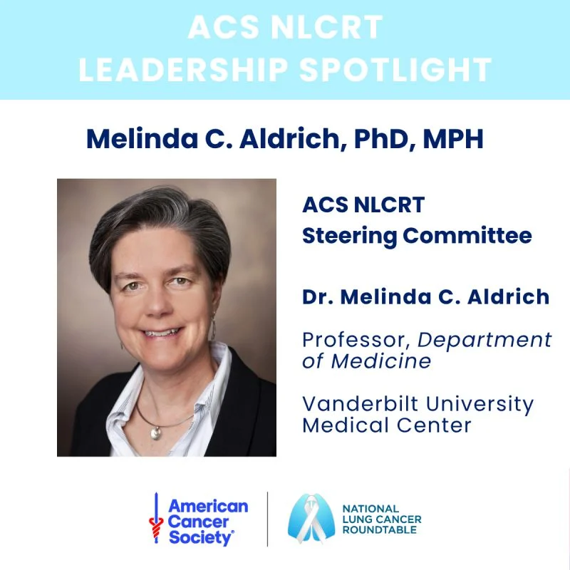 Excited to Welcome Dr. Melinda Aldrich to the Steering Committee - ACS NLCRT