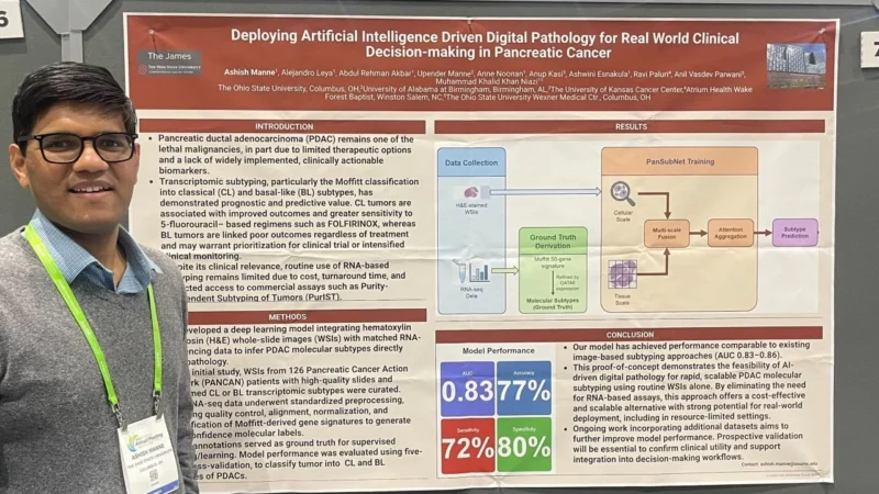 Ashish Manne at AACR 2026 on AI Model for Pancreatic Cancer Subtypes