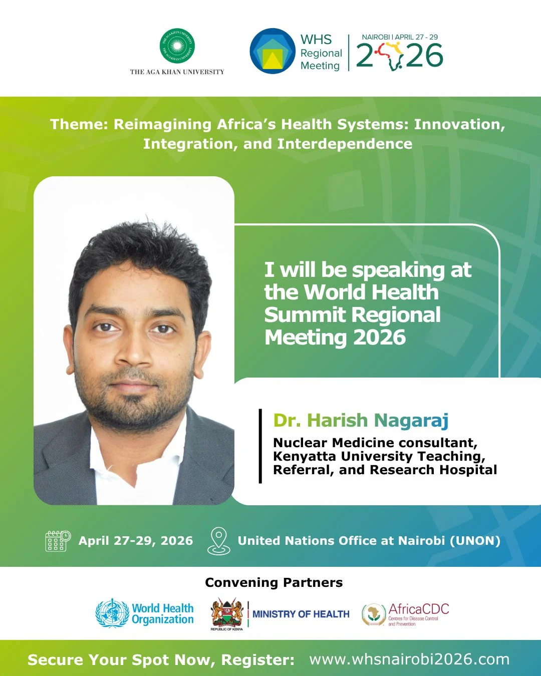 Harish Nagaraj: Accelerating Implementation of Radiotheranostics at WHS Regional Meeting 2026