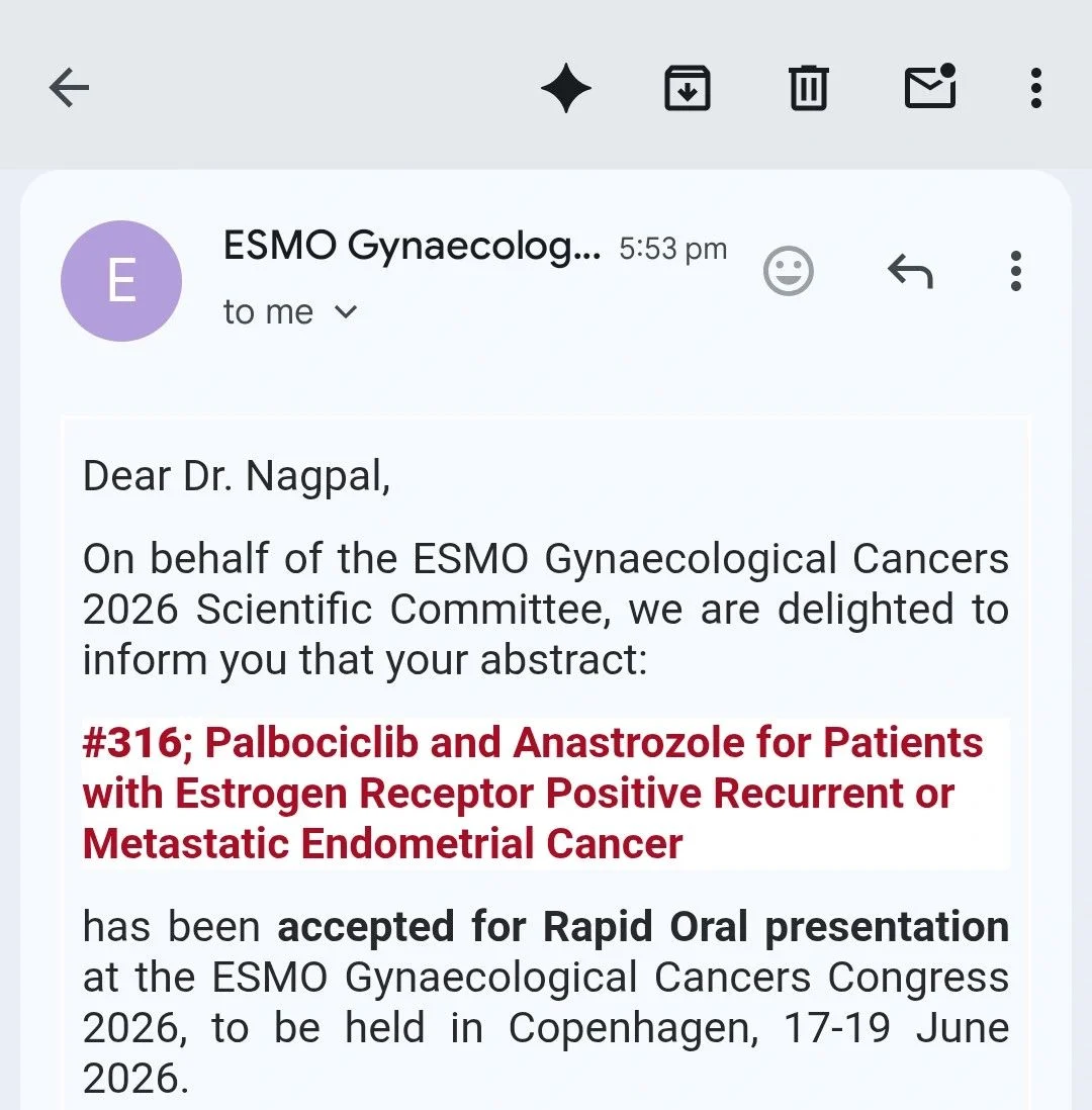Chitrakshi Nagpal: Contributing to the Evolving Landscape of Gynecologic Oncology at ESMO Gynecological Cancers Congress 2026