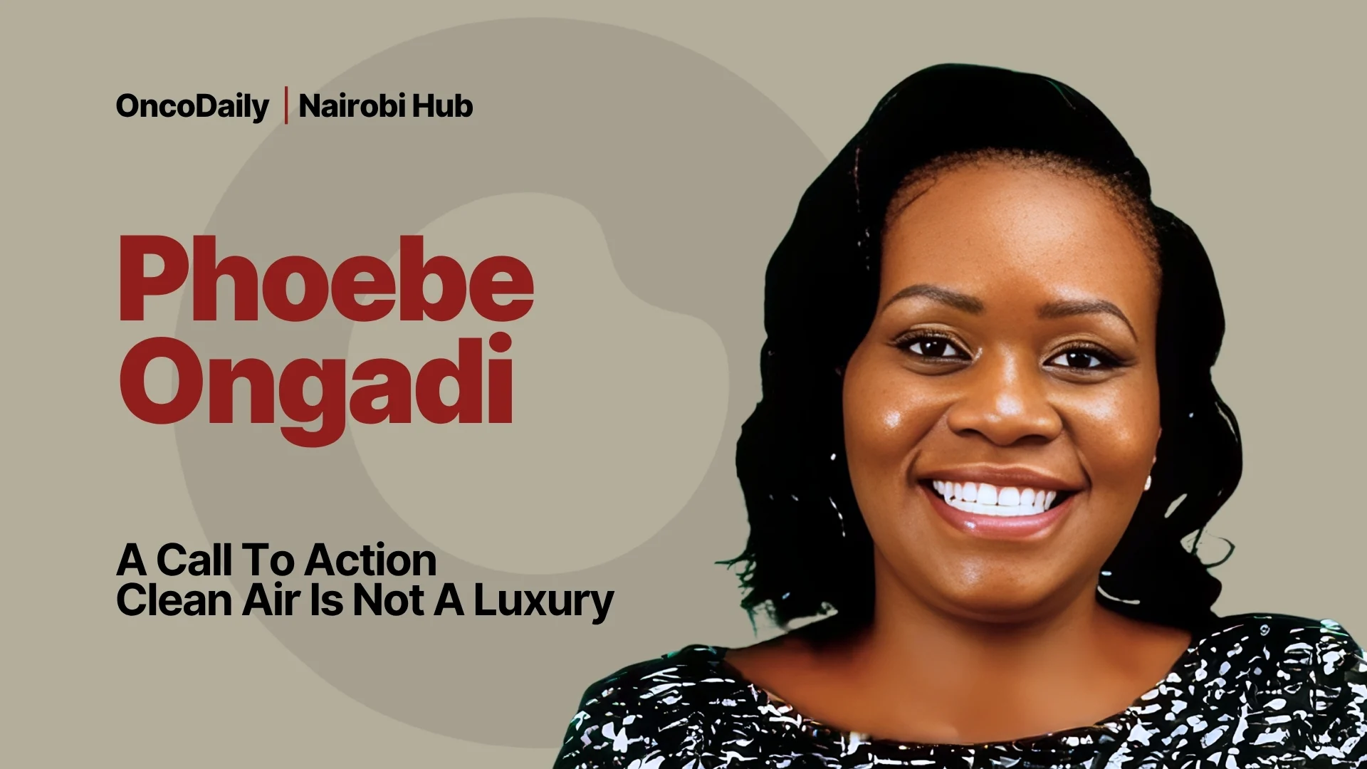 Air pollution and cancer prevention by Phoebe Ondagi