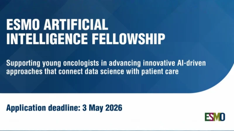 ESMO Launches New AI Fellowship for Oncology Innovation